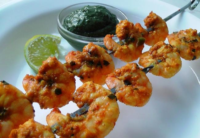 Shrimp Malai Kabab